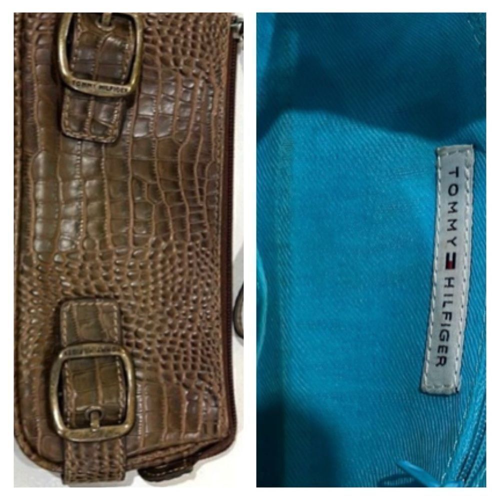 Tommy Hilfiger Brown wristlet / purse / clutch